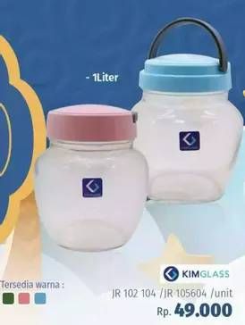 Promo Harga KIM GLASS Jar  - LotteMart