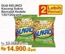 Promo Harga DUA KELINCI Kacang Sukro Kecuali Kedele 140 gr - Indomaret