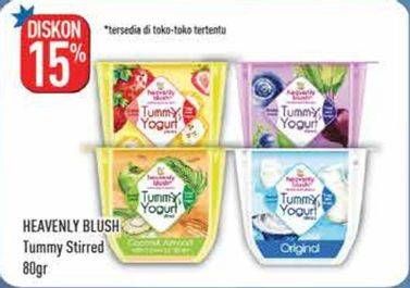 Promo Harga HEAVENLY BLUSH Tummy Yoghurt Drink 80 gr - Hypermart