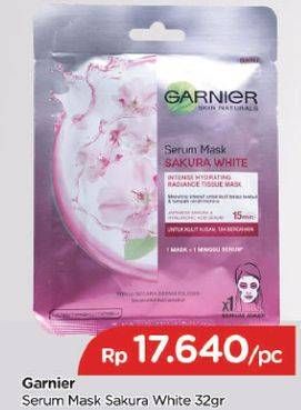 Promo Harga GARNIER Serum Mask Sakura White 32 gr - TIP TOP