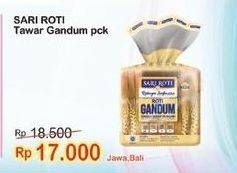 Promo Harga SARI ROTI Roti Tawar Gandum 350 gr - Indomaret