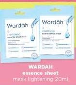 Promo Harga WARDAH Lightening Essence Sheet Mask 20 ml - Indomaret