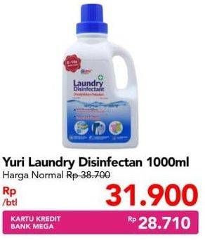 Promo Harga YURI Laundry Disinfectant 1000 ml - Carrefour