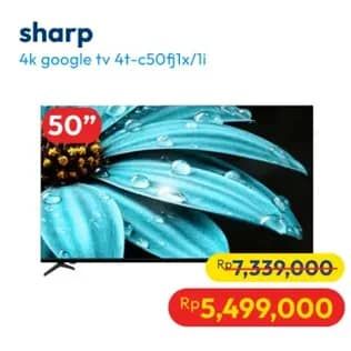Promo Harga Sharp 4T-C50FJ1X  - Hypermart