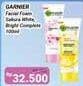 Promo Harga Garnier Facial Foam Sakura White, Light Complete Foam 100 ml - Alfamidi