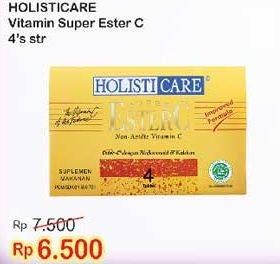 Promo Harga HOLISTICARE  Super Ester C 4 pcs - Indomaret