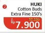 Promo Harga HUKI Cotton Buds Extra Fine 150 pcs - Alfamidi