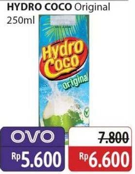 Promo Harga Hydro Coco Minuman Kelapa Original 250 ml - Alfamidi