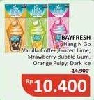 Promo Harga Bayfresh Hang N Go Vanilla Coffee, Frozen Lime, Strawberry Bubblegum, Orange Verbena, Dark Ice 1 pcs - Alfamidi