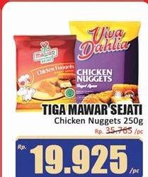 Promo Harga Tiga Mawar Sejati Chicken Nugget 250 gr - Hari Hari