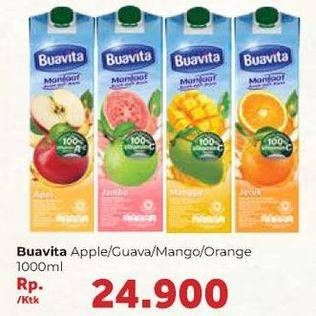 Promo Harga BUAVITA Fresh Juice Guava, Orange, Apple, Mango 1000 ml - Carrefour