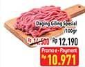 Promo Harga Daging Giling Sapi Spesial per 100 gr - Hypermart