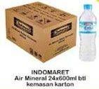 Promo Harga INDOMARET Air Mineral per 24 botol 600 ml - Indomaret