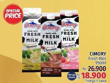 Promo Harga CIMORY Fresh Milk 950 ml - LotteMart