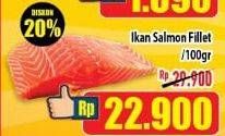 Promo Harga Salmon Fillet per 100 gr - Hypermart