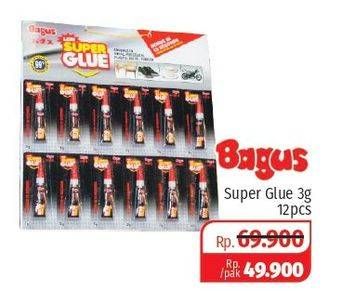 Promo Harga BAGUS Super Glue per 12 pcs 3 gr - Lotte Grosir