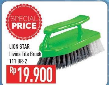 Promo Harga LION STAR Livina Tile Brush 111 BR-2  - Hypermart