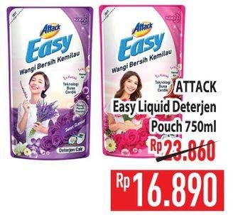 Promo Harga Attack Easy Detergent Liquid 750 ml - Hypermart