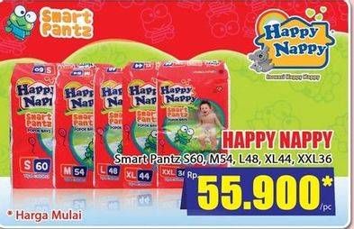 Promo Harga Happy Nappy Smart Pantz Diaper M54, S60, XL44, XXL36, L48 36 pcs - Hari Hari