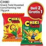 Promo Harga Chiki Twist Snack Jagung Bakar, Flaming Hot 75 gr - Indomaret