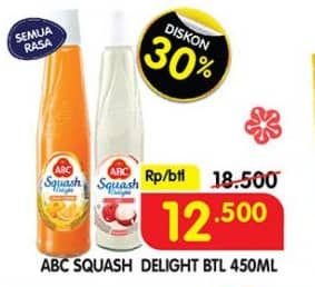 Promo Harga ABC Syrup Squash Delight All Variants 460 ml - Superindo