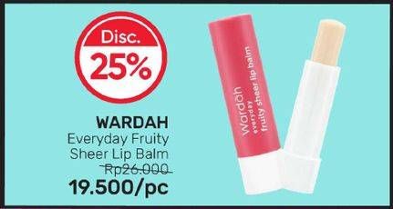 Promo Harga Wardah Everyday Lip Balm 4 gr - Guardian