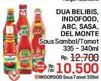 Promo Harga Dua Belibis/Indofood/ABC/Sasa/Del Monte Saus Sambal  - LotteMart