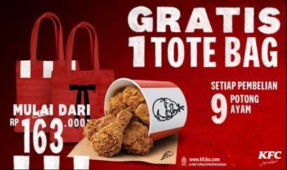 Promo Harga Gratis 1 Tote Bag  - KFC