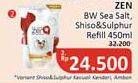 Promo Harga ZEN Anti Bacterial Body Wash Shiso Sea Salt, Shiso Sulphur 450 ml - Alfamidi