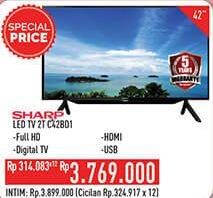 Promo Harga SHARP 2T-C42BD1i | LED TV 42"  - Hypermart