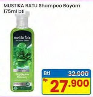 Promo Harga Mustika Ratu Shampoo Bayam 175 ml - Indomaret