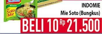 Promo Harga INDOMIE Mi Kuah Soto Mie per 10 pcs - Hypermart