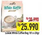 Promo Harga Luwak White Koffie Original per 18 sachet 20 gr - Hypermart