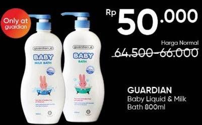 Promo Harga GUARDIAN Baby Bath Milk 800 ml - Guardian