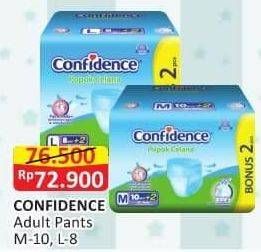 Promo Harga Confidence Adult Diapers Pants M10+2, L8+2 10 pcs - Alfamart