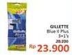 Promo Harga GILLETTE Blue II Plus  - Alfamidi