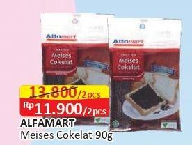 Promo Harga Alfamart Meises Cokelat 90 gr - Alfamart