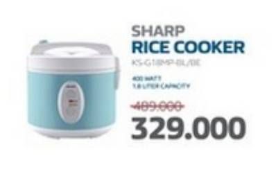 Promo Harga Sharp KS-G18MP Rice Cooker  - Electronic City