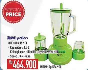 Promo Harga MIYAKO BL 152 Blender GF  - Hypermart