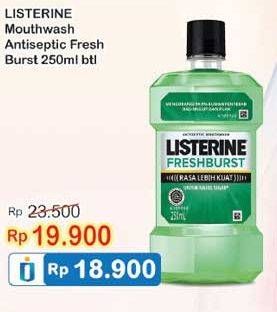 Promo Harga LISTERINE Mouthwash Antiseptic 250 ml - Indomaret