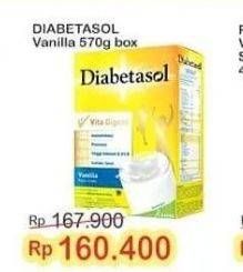 Promo Harga Diabetasol Special Nutrition for Diabetic Vanilla 600 gr - Indomaret