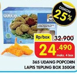 Promo Harga 365 Udang Popcorn Lapis Tepung 350 gr - Superindo