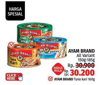 Promo Harga Ayam Brand Tuna All Variants 150 gr - LotteMart