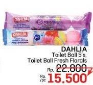 Promo Harga Dahlia Toilet Color Ball Floral 5 pcs - LotteMart