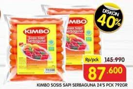 Promo Harga Kimbo Sosis Sapi Serbaguna 792 gr - Superindo