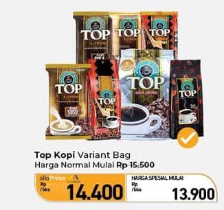 Promo Harga Top Coffee Kopi All Variants per 10 sachet 7 gr - Carrefour