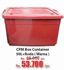 Promo Harga CPM Container Box + Roda Warna 50000 ml - Hari Hari