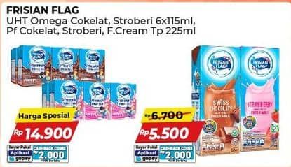 Promo Harga Frisian Flag Susu UHT Purefarm Swiss Chocolate, Strawberry, Full Cream 225 ml - Alfamart
