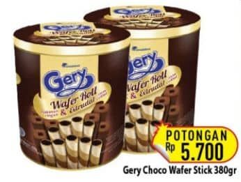 Promo Harga Gery Wafer Roll 380 gr - Hypermart