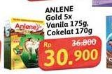 Promo Harga Anlene Gold Plus 5x Hi-Calcium Coklat, Vanila 175 gr - Alfamidi